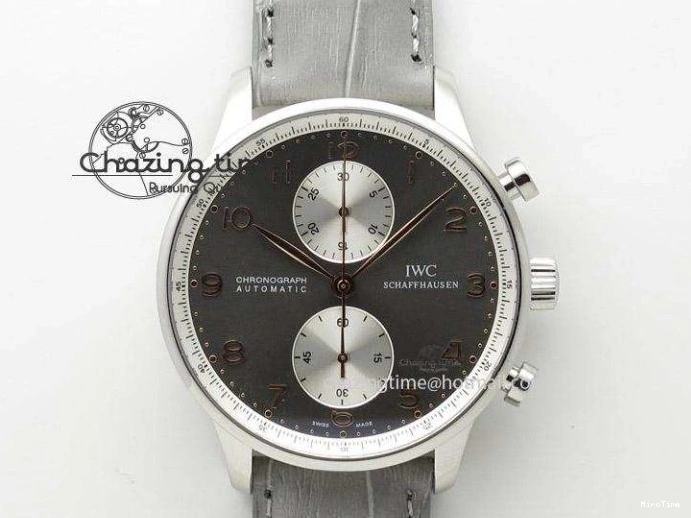 MIROTIME 0426 TimelessDesign Portuguese IW358304 ZF 1:1 Best Edition SS Blue Dial on Leather Strap A 7078